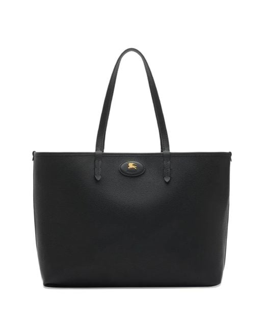 Burberry Black Medium Bloomsbury Reversible Check Tote Bag