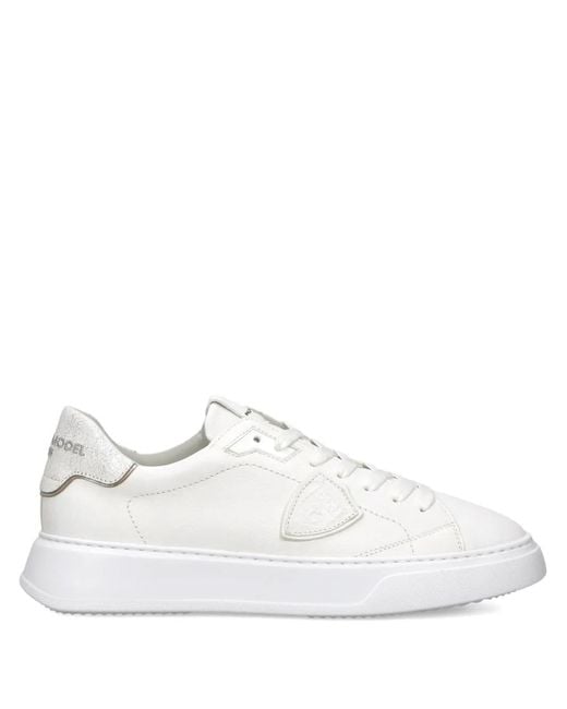 Philippe Model Temple Sneakers Mit Runder Kappe in White für Herren