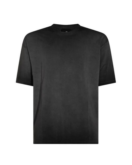 Thom Krom Black Crewneck Short-Sleeved T-Shirt for men