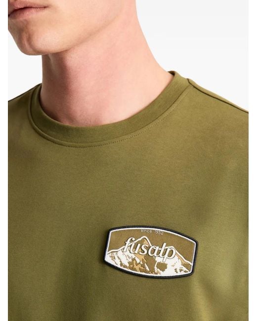 Fusalp Green Tylo Anim Logo-Patch T-Shirt for men