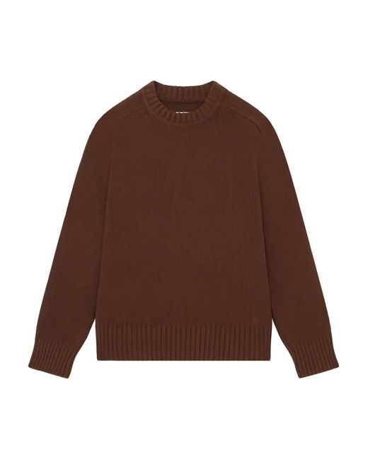 Loulou Brown Crew-Neck Sweater