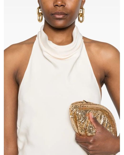 Tom Ford White Halterneck Sleeveless Midi Dress
