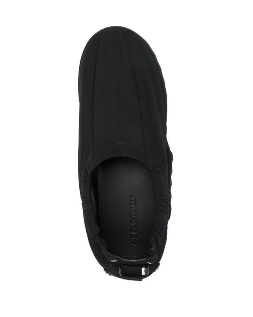 A_COLD_WALL* Black Drawstring Slip-On Sneakers for men
