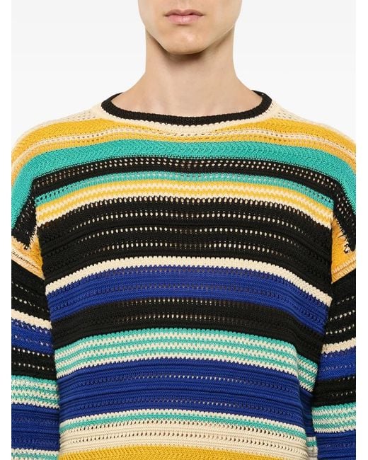 Pull À Rayures Laneus pour homme en coloris Black