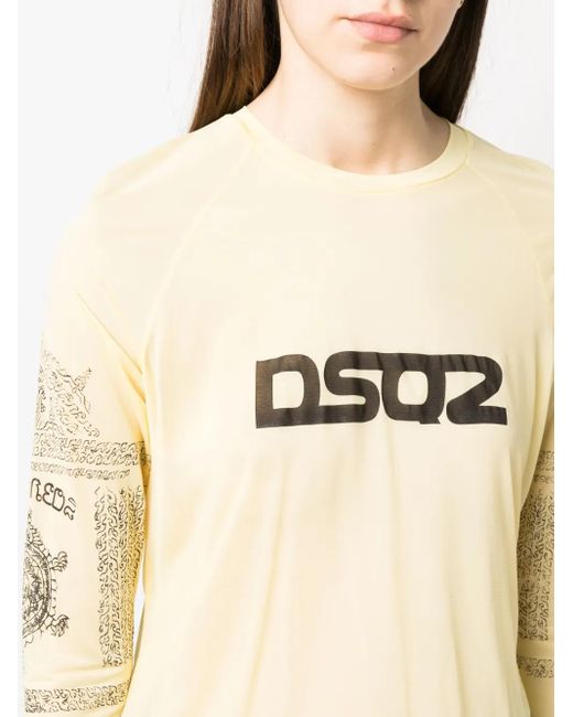 Top Con Logo Estampado DSquared² de color Metallic