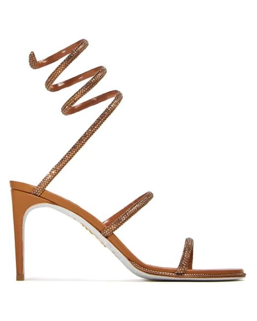 Rene Caovilla White 80Mm Cleo Sandals