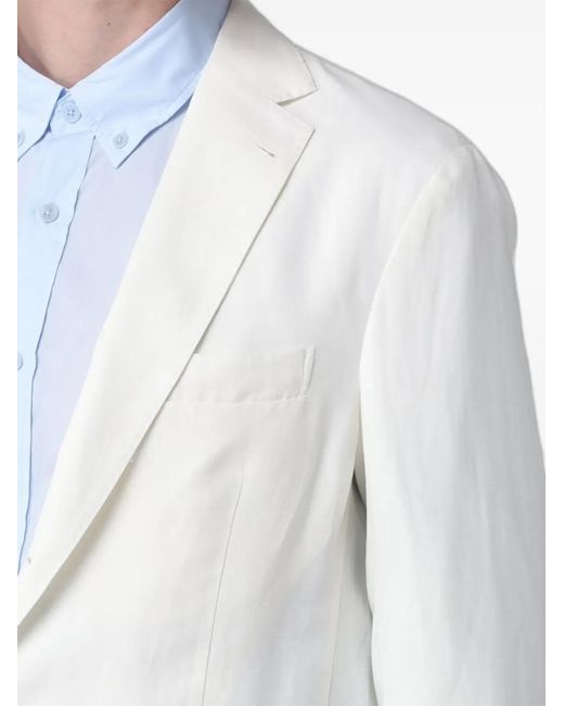Eleventy White Single-Breasted Suit for men