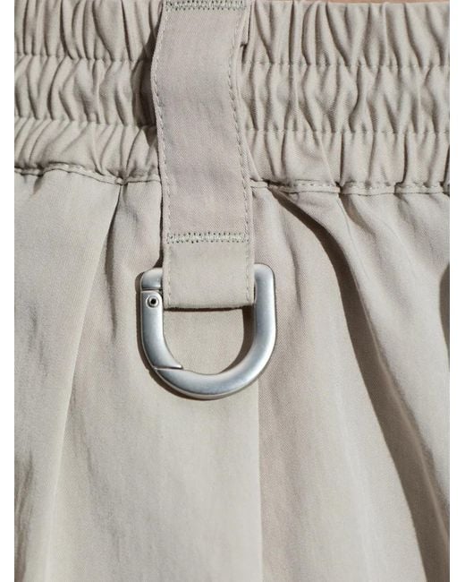 Y-3 White Cargo Drawstring Shorts for men