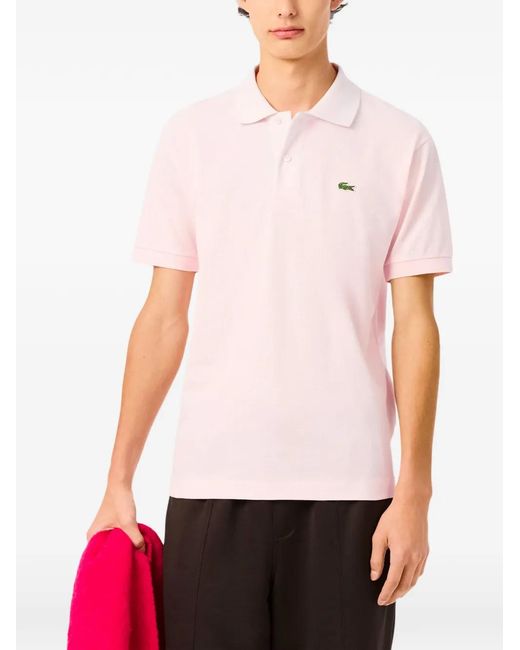 Lacoste Pink L.12.12 Short-Sleeve Polo Shirt for men