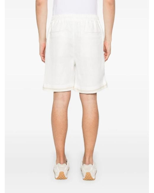 メンズ Eleventy リネン ショートパンツ White
