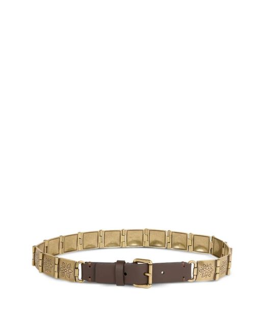 Cintura Maglie Metallo 2,5 Cm di Etro in Metallic