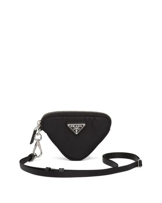 Pouch Re-Nylon Con Logo di Prada in Black da Uomo