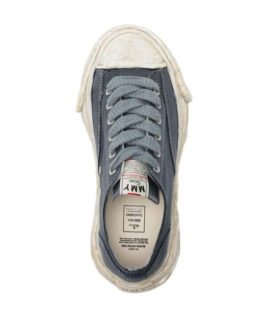 Maison Mihara Yasuhiro Blue Peterson23 Canvas Lace-Up Sneakers