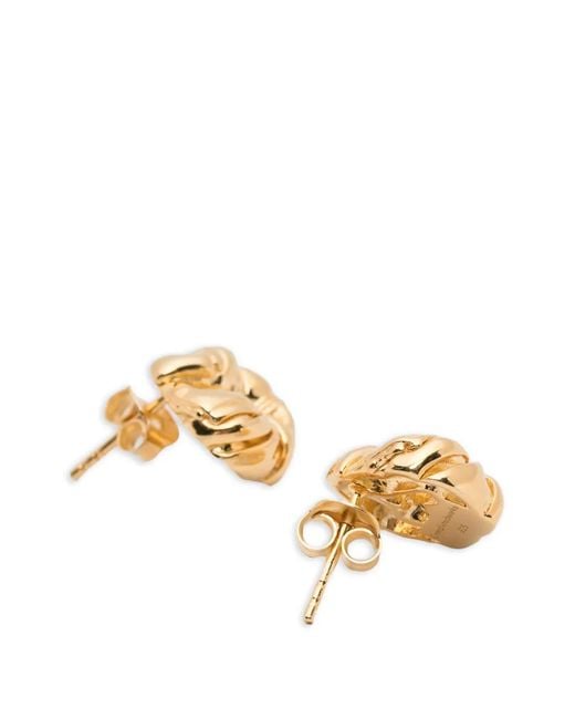 Completedworks Metallic Twisted Earrings
