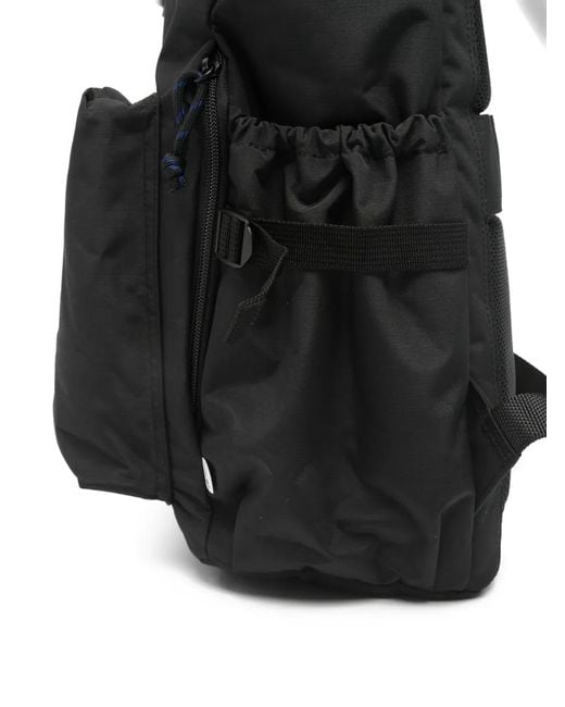 NN07 Black Sac À Dos En Tissu Indéchirable À Haut À Enrouler for men