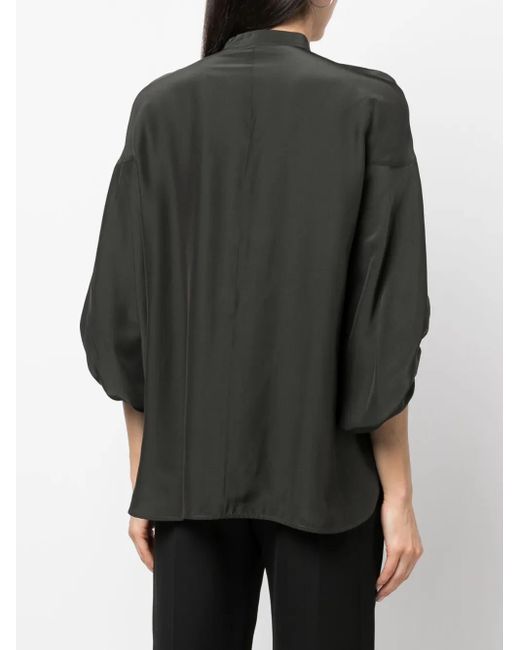 Fabiana Filippi Black Rhinestone-Embellished Shirt