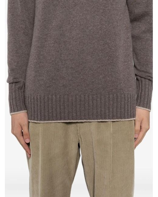 メンズ N.Peal Cashmere Brompton セーター Gray