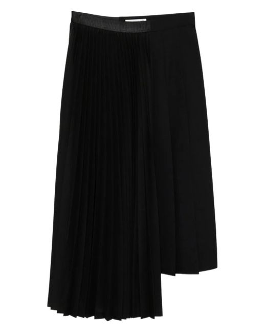 Undercover Black Pleated Midi Skirt