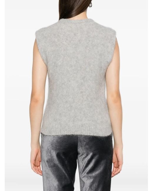 Forte_forte Gray Wool Vest