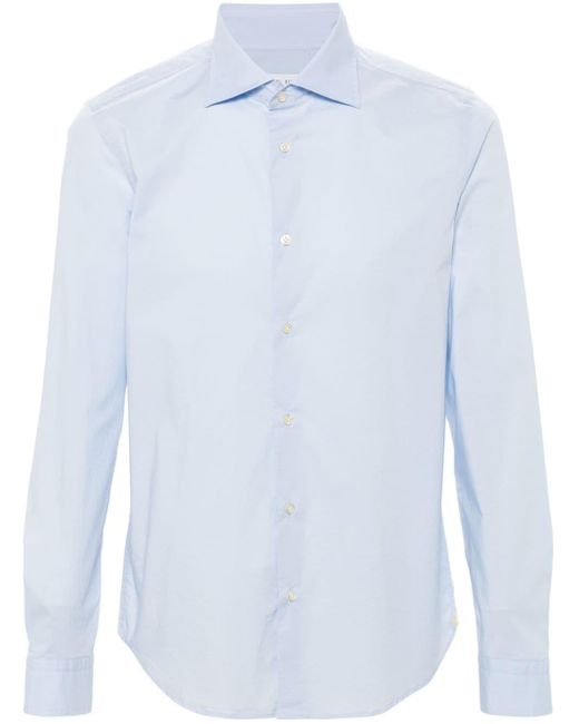 Manuel Ritz Popeline-Hemd mit Eton-Kragen in White für Herren