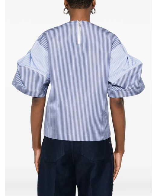 Sacai Blue Striped Shirt