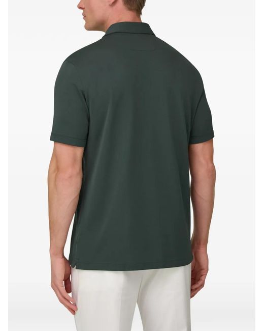 Boggi Green Piqué Polo Shirt for men