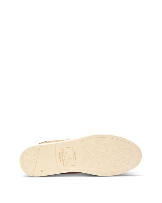 Officine Creative Pink Leather Lace-Up Sneakers