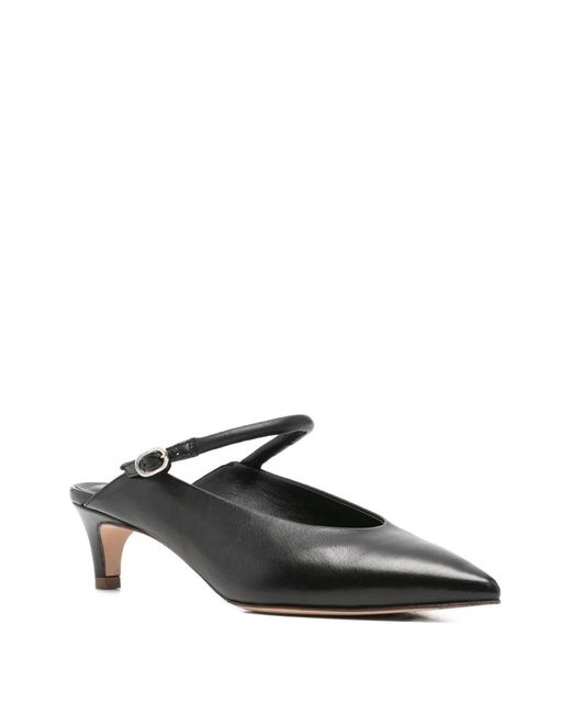 LORENA PAGGI White Pointed-Toe Leather Pumps
