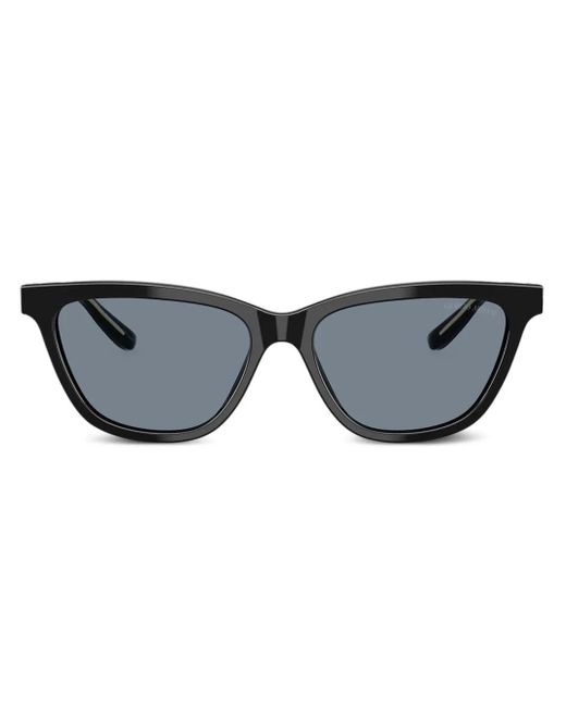 Giorgio Armani Gray Rectangle-Frame Glasses