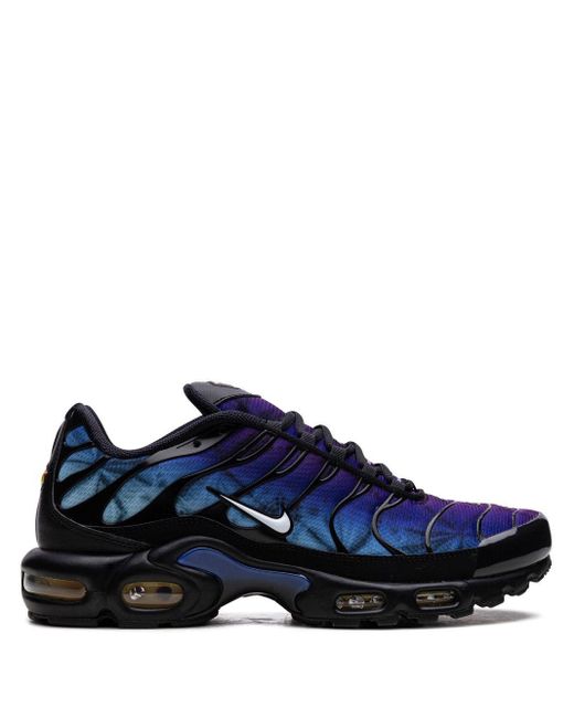 blue and black air max plus