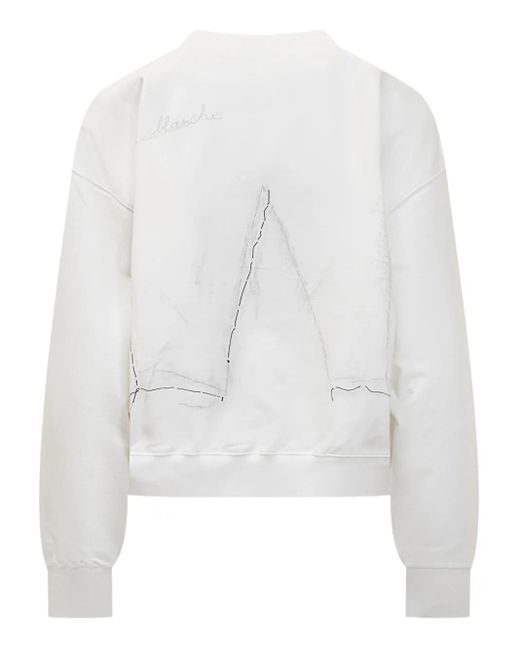 Givenchy White Logo Sweatshirt