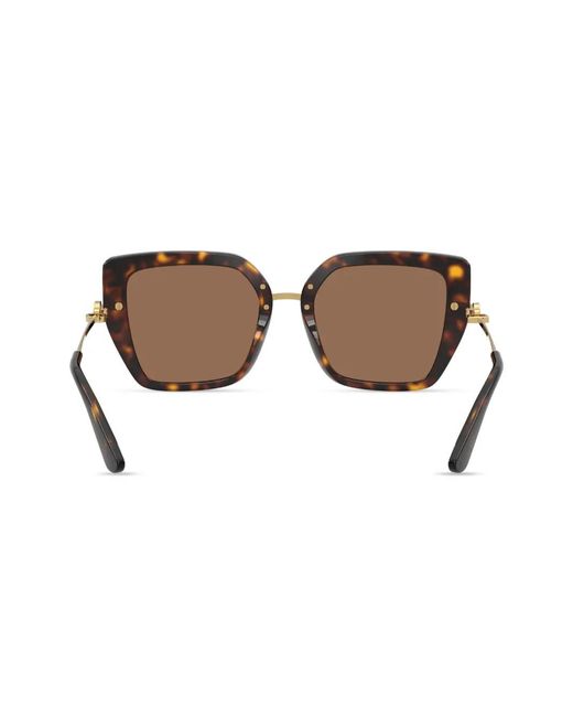 Dolce & Gabbana Brown Square-Frame Sunglasses