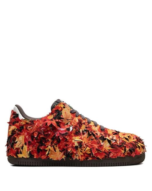 Nike Red Air Force 1 Leaf Lace-Up Sneakers