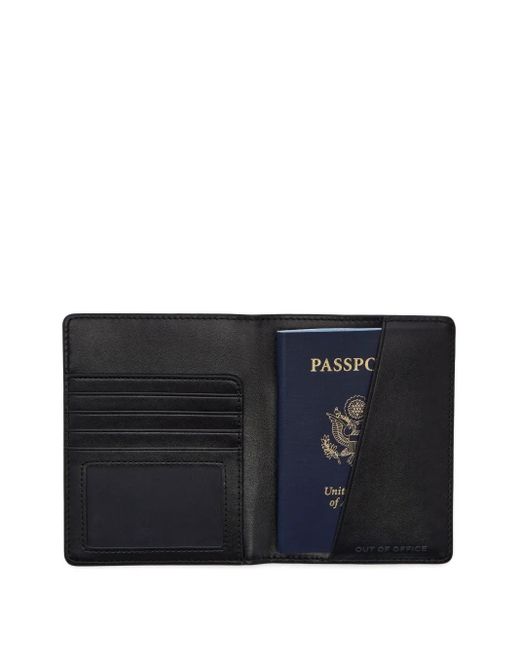 Marc Jacobs The Leather Passport Case Black