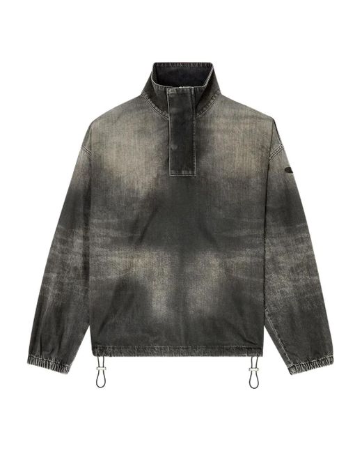 Chemise En Jean D-Flow À Col Zippé DIESEL en coloris Gray