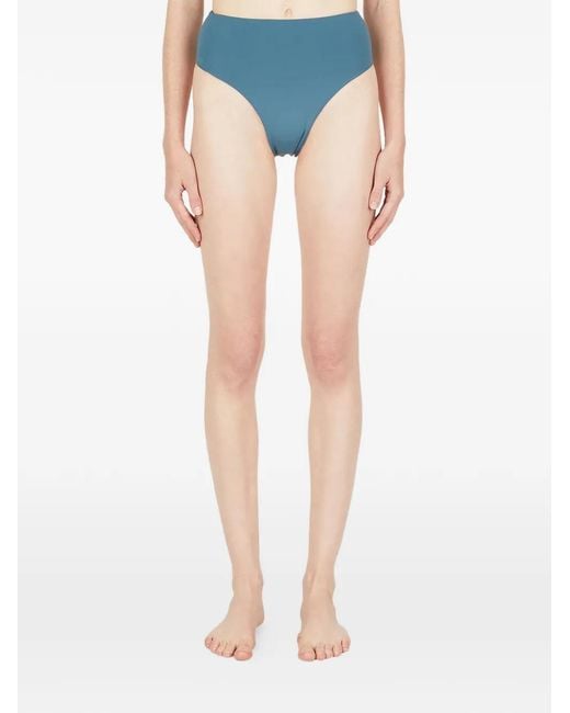 St. Agni Blue Ziah High-Cut Bikini Bottom