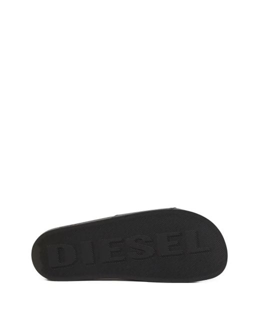 メンズ DIESEL Sa-swim フラットサンダル Black