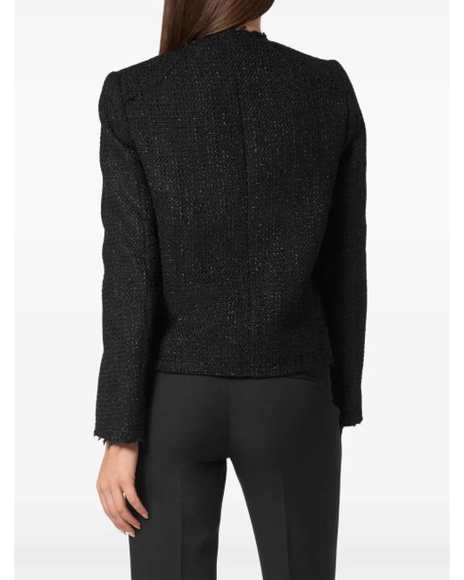 Philipp Plein Black Tweed Jacket