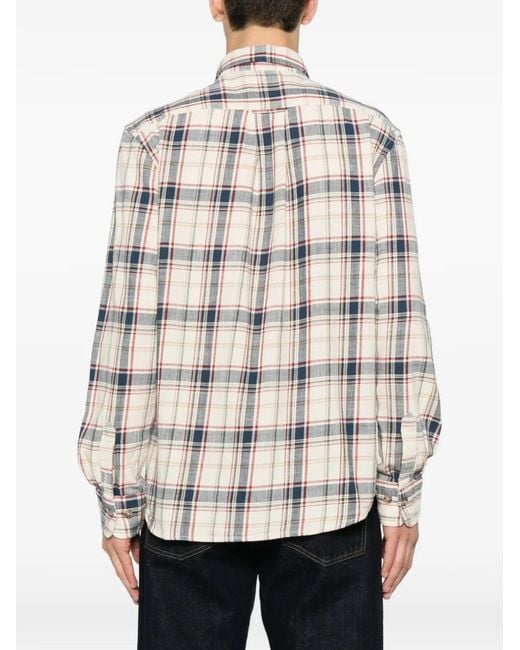 Gant White Chemise Boutonnée À Carreaux Vichy for men