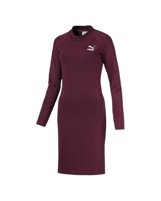 PUMA Purple Classics Long-Sleeved Mini Dress