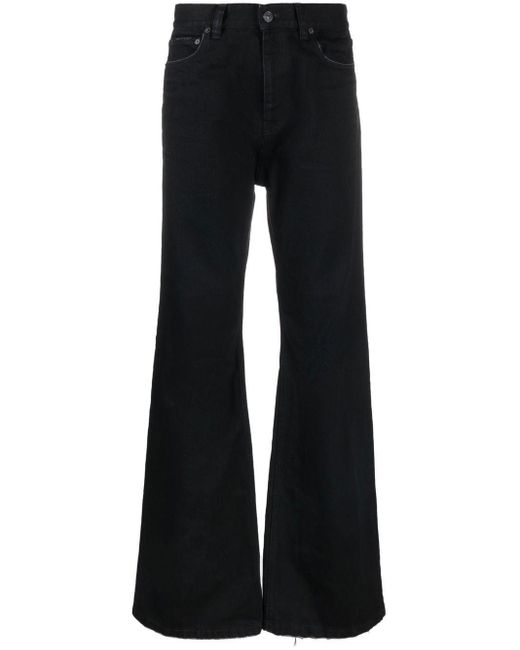 Off-White c/o Virgil Abloh Denim Straight Jeans in het Zwart Dames Kleding voor voor Jeans voor Flared jeans 
