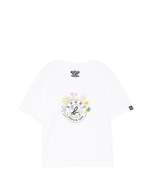 SPORT b. by agnès b. White Logo T-Shirt