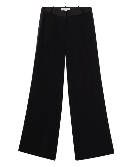 Brooks Brothers Black Tuxedo Wide-Leg Trousers