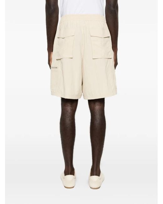 Etudes Studio Natural Elasticated-Waist Cargo Shorts