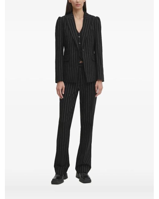 Blazer Gessato di Bruuns Bazaar in Black