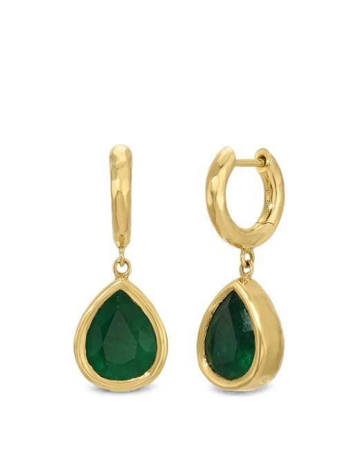 Octavia Elizabeth Green Hidden Gem Emerald Earrings