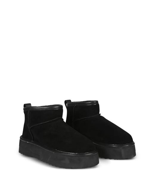 Hoor Black Vega Platform Boots