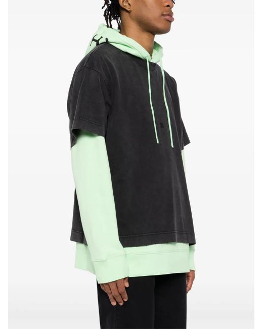 Givenchy Black Layered Hoodie for men