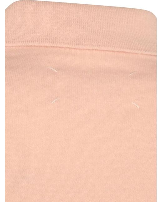 Maison Margiela Pink Wool V-Neck Sweater