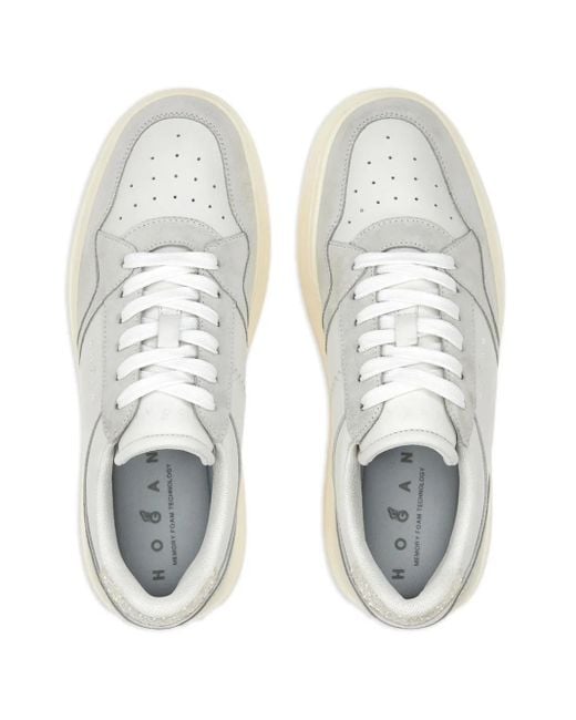 Hogan White Flatform-Sneakers